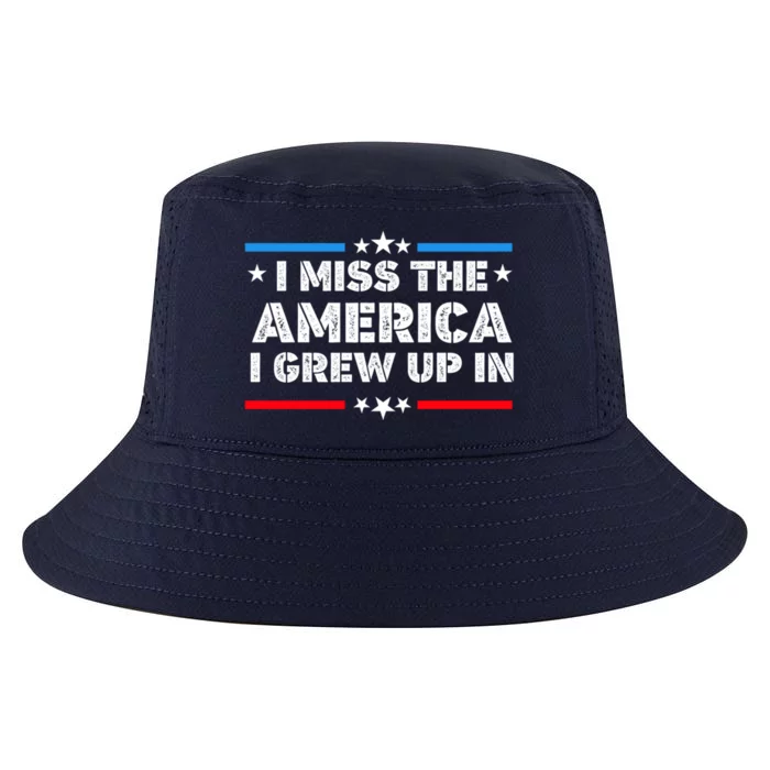 I Miss The America I Grew Up In Funny Usa American Gift Cool Comfort Performance Bucket Hat