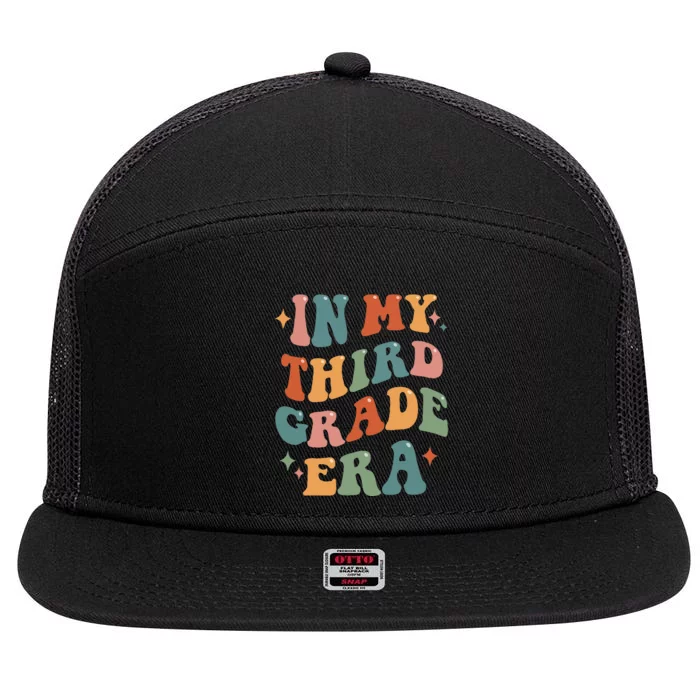 In My Third Grade Era Retro Funny 3rd Grade Teacher Team 7 Panel Mesh Trucker Snapback Hat