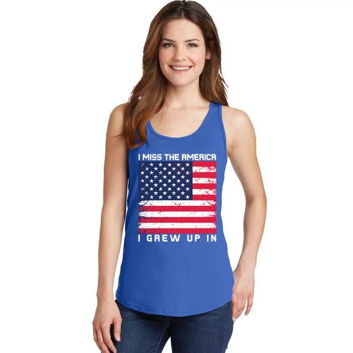 I Miss The America I Grew Up In Grunge Gift Ladies Essential Tank