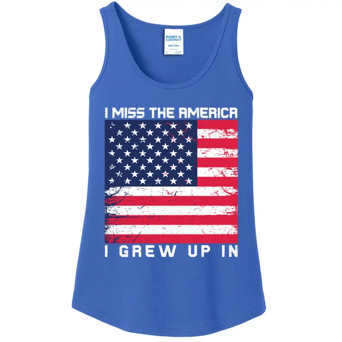 I Miss The America I Grew Up In Grunge Gift Ladies Essential Tank