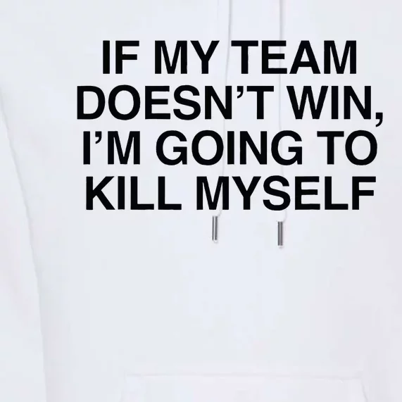 If My Team DoesnT Win Funny Sarcastic Sports Fan Humor Premium Hoodie