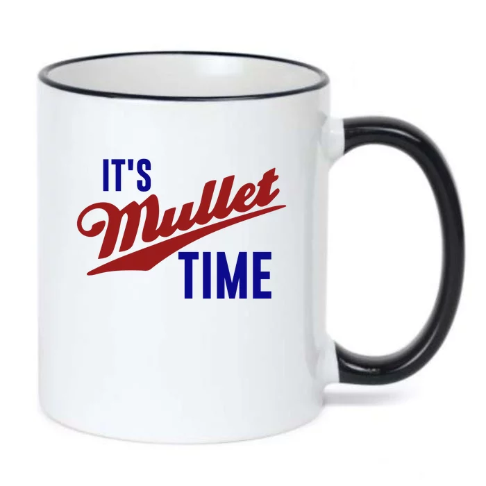 It’s Mullet Time, Funny Redneck Mullet Black Color Changing Mug