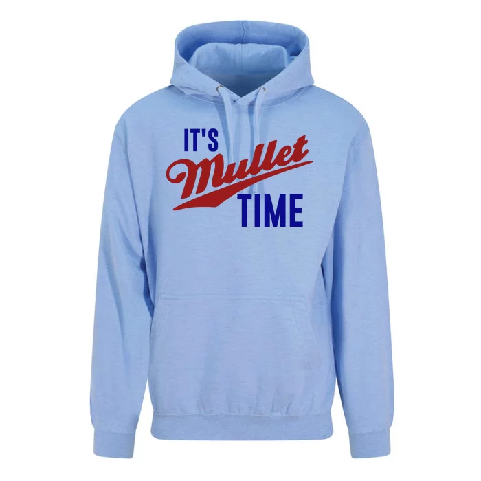 It’s Mullet Time, Funny Redneck Mullet Unisex Surf Hoodie