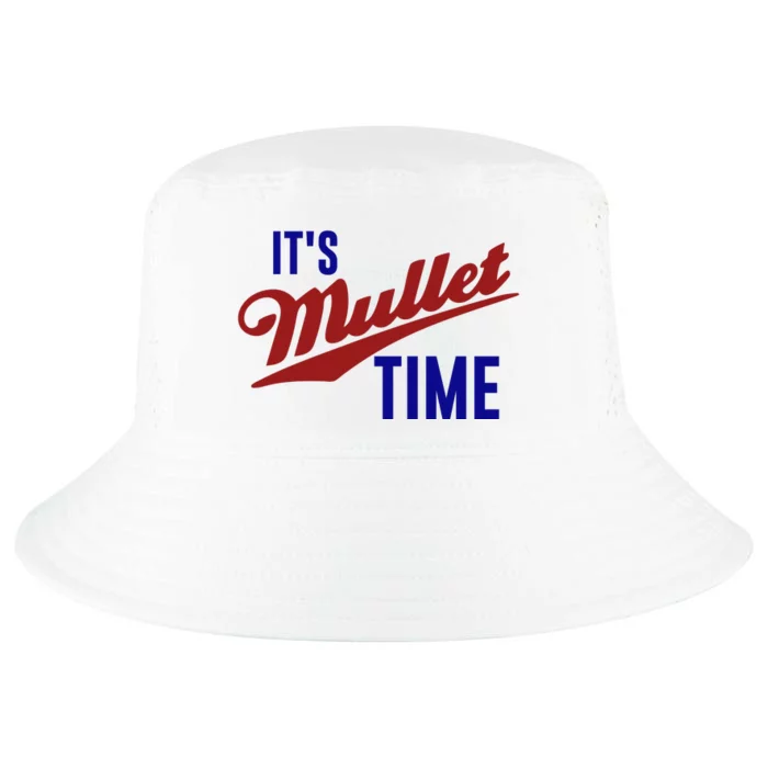 It’s Mullet Time, Funny Redneck Mullet Cool Comfort Performance Bucket Hat