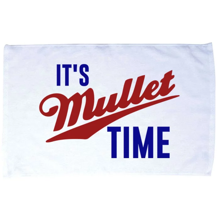 It’s Mullet Time, Funny Redneck Mullet Microfiber Hand Towel