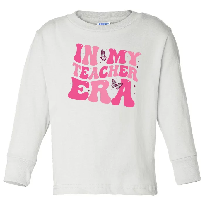 In My Teacher Era Toddler Long Sleeve Shirt