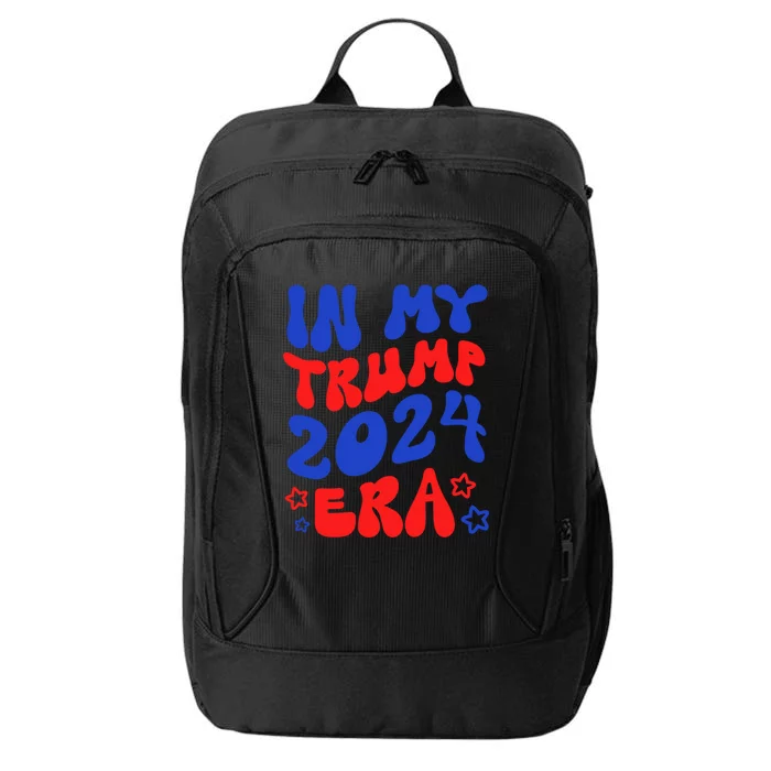 In My Trump 2024 Era Groovy Trump 2024 Election Retro Trump Gift City Backpack