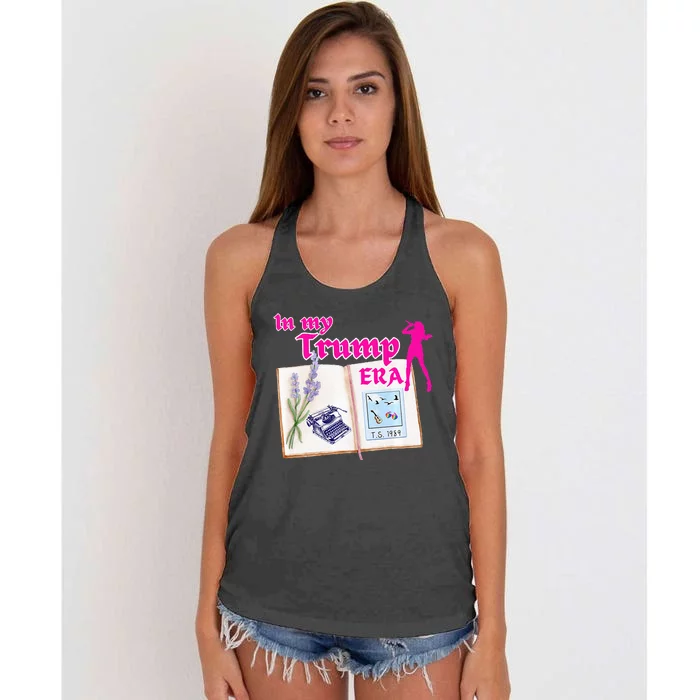 In My Trump Era Pop Star Women's Knotted Racerback Tank