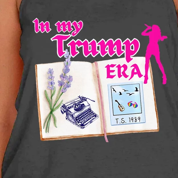 In My Trump Era Pop Star Women's Knotted Racerback Tank