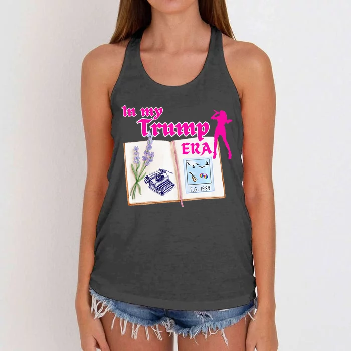 In My Trump Era Pop Star Women's Knotted Racerback Tank