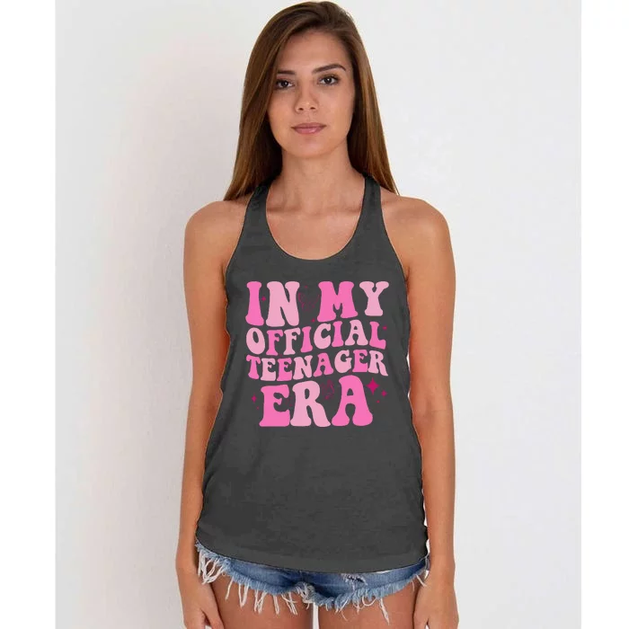 In My Teenager Era Women's Knotted Racerback Tank