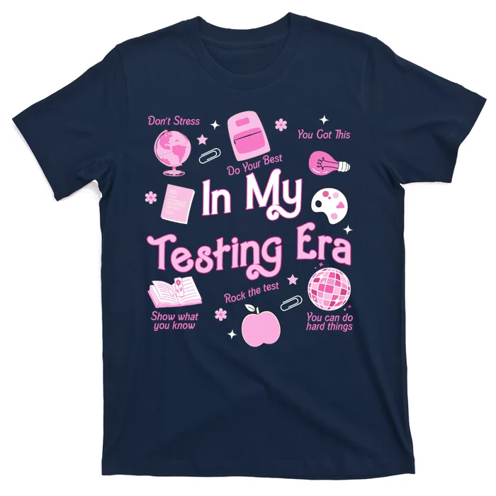 In My Testing Era Teachers Student Rock Testing Day T-Shirt