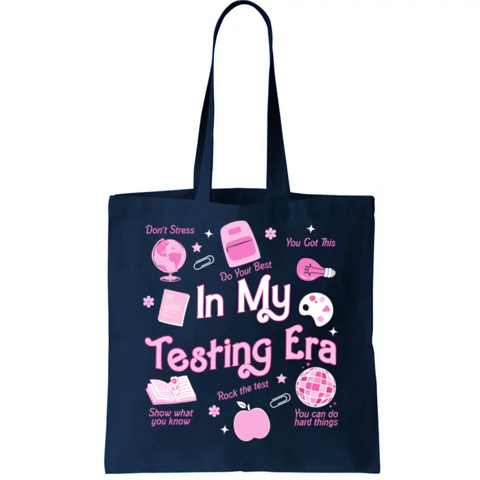 In My Testing Era Teachers Student Rock Testing Day Tote Bag