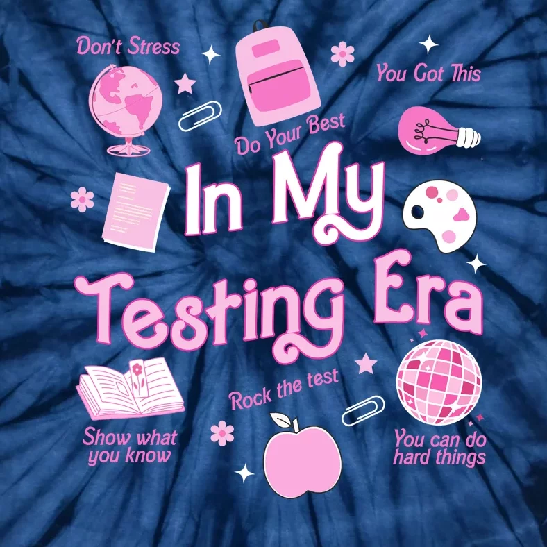 In My Testing Era Teachers Student Rock Testing Day Tie-Dye T-Shirt