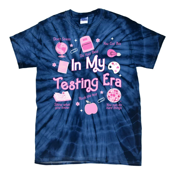 In My Testing Era Teachers Student Rock Testing Day Tie-Dye T-Shirt