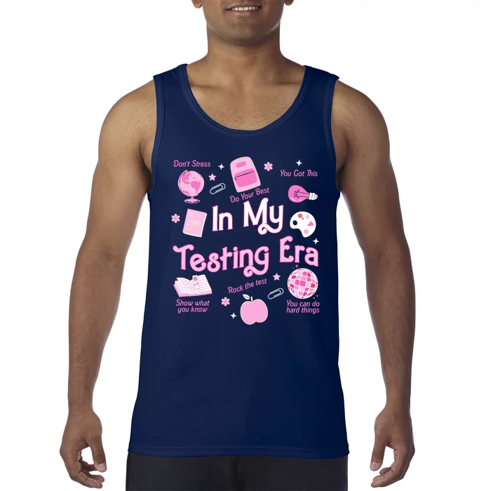 In My Testing Era Teachers Student Rock Testing Day Tank Top