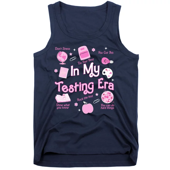 In My Testing Era Teachers Student Rock Testing Day Tank Top