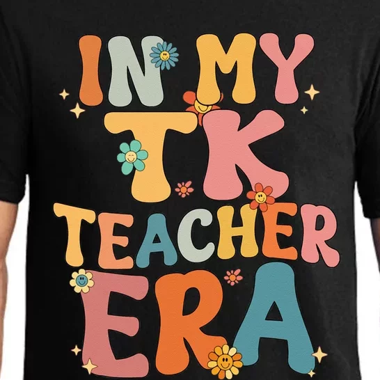 In My TK Teacher Era Retro Groovy Back To School TK Teacher Pajama Set