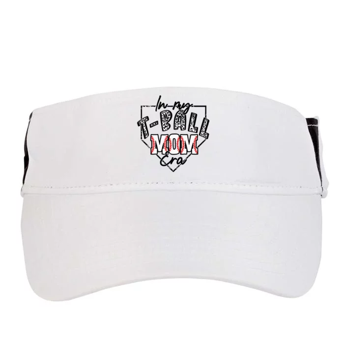 In My Tball Mom Era Tball Ball Mama Mother Leopard Print Adult Drive Performance Visor