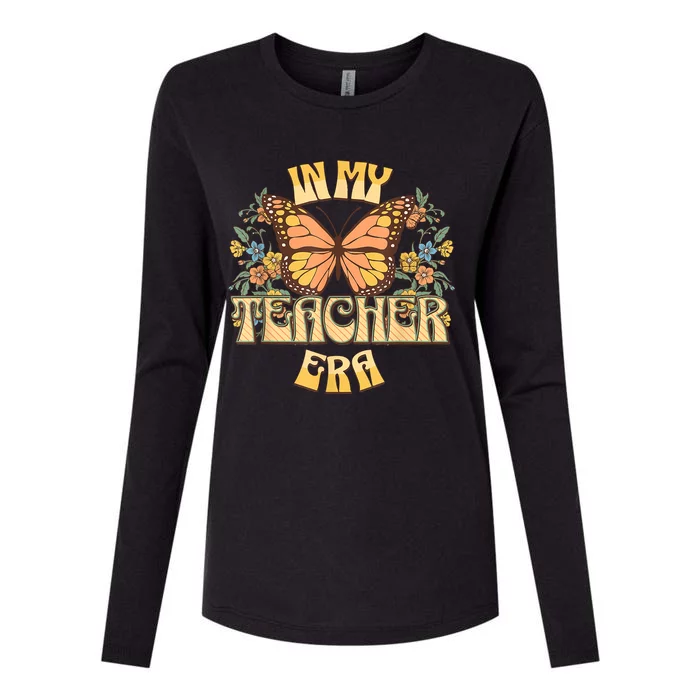 In My Teacher Era Back To School Teacher Appreciation Womens Cotton Relaxed Long Sleeve T-Shirt