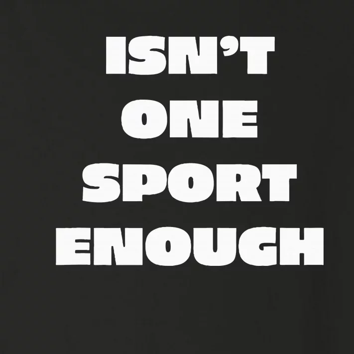 I.R.O.N M.A.N Triathlon Isnt One Sport Enough Support Crew Toddler Long Sleeve Shirt