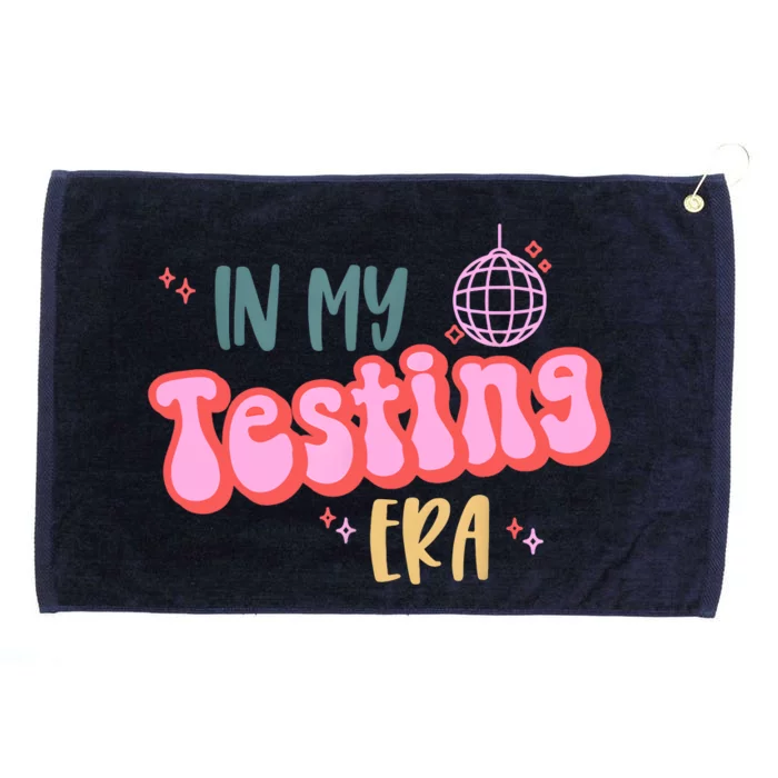 In My Testing Era, Funny Testing Teacher, Teaching Student Grommeted Golf Towel