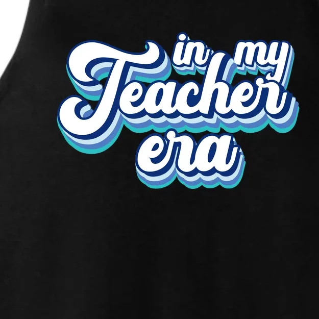 In My Teacher Era Retro Style Ladies Tri-Blend Wicking Tank