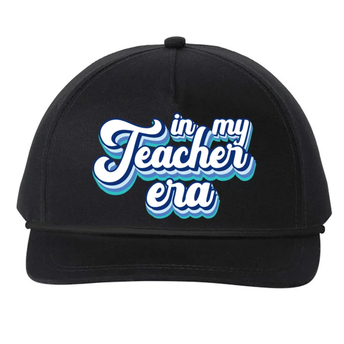 In My Teacher Era Retro Style Snapback Five-Panel Rope Hat