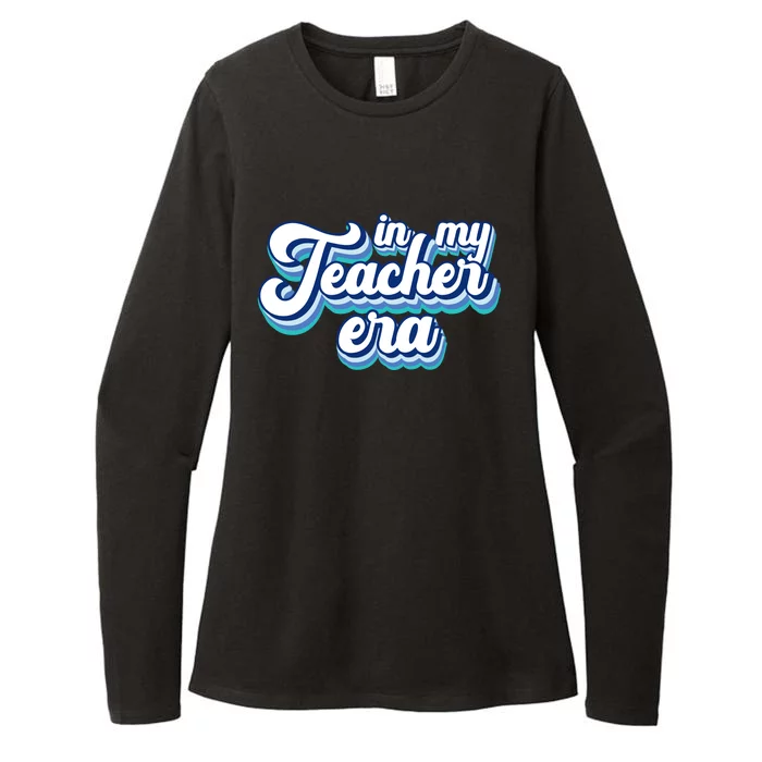 In My Teacher Era Retro Style Womens CVC Long Sleeve Shirt