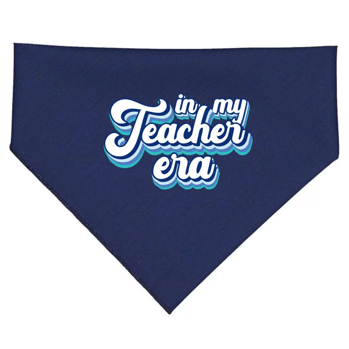 In My Teacher Era Retro Style USA-Made Doggie Bandana