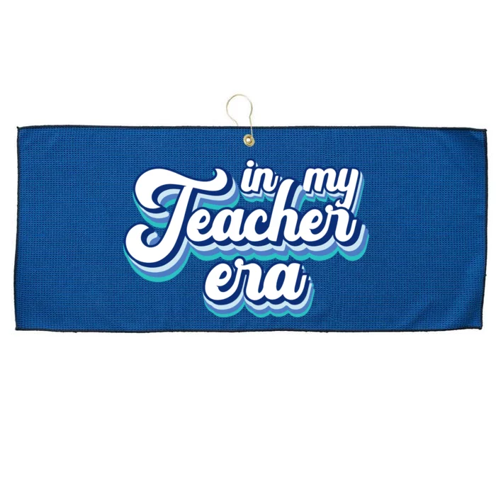 In My Teacher Era Retro Style Large Microfiber Waffle Golf Towel