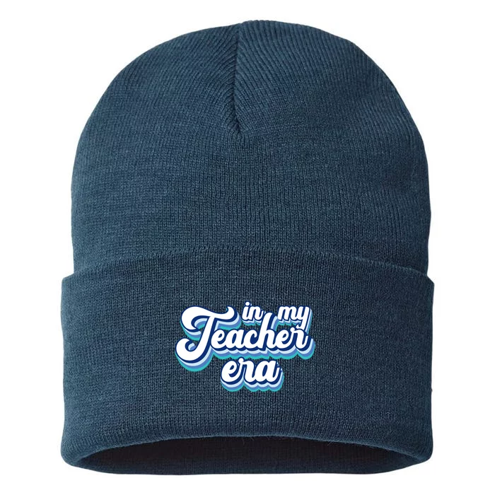 In My Teacher Era Retro Style Sustainable Knit Beanie