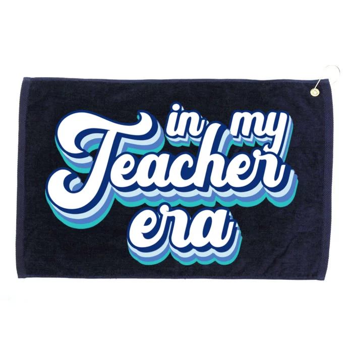 In My Teacher Era Retro Style Grommeted Golf Towel