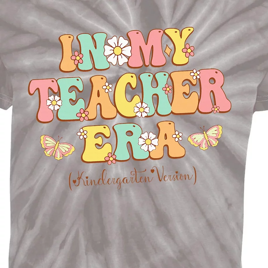 In My Teacher Era Kindergarten Version Retro Back To School Kids Tie-Dye T-Shirt