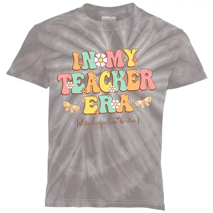 In My Teacher Era Kindergarten Version Retro Back To School Kids Tie-Dye T-Shirt