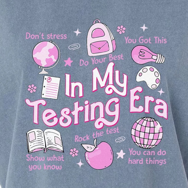 In My Testing Era Teachers Student Rock The Test Testing Day Garment-Dyed Women's Muscle Tee