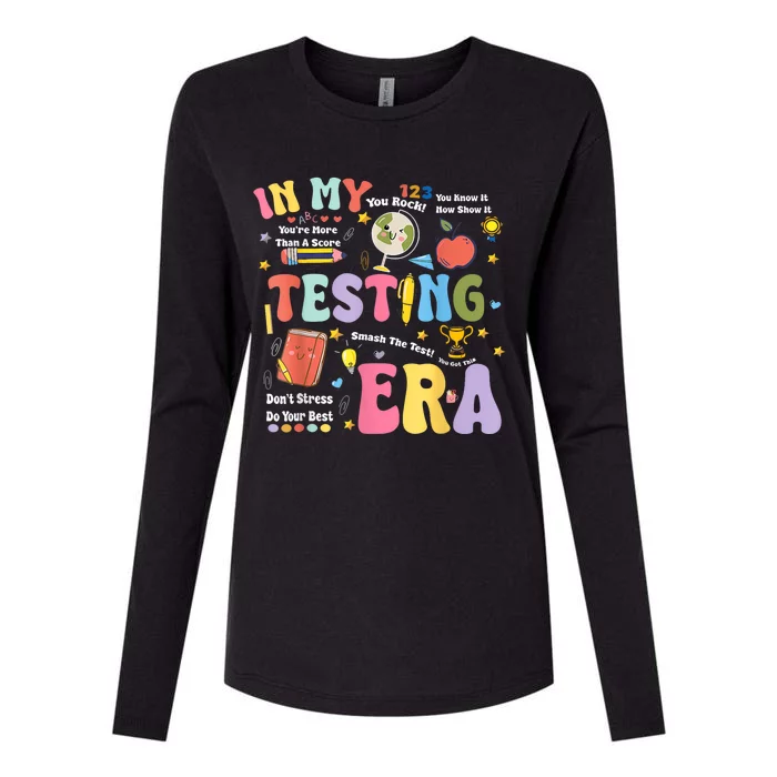 In My Testing Era Motivational Testing Day Funny Teacher Womens Cotton Relaxed Long Sleeve T-Shirt