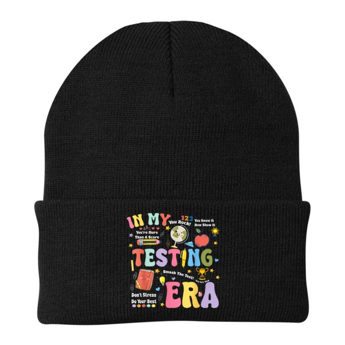 In My Testing Era Motivational Testing Day Funny Teacher Knit Cap Winter Beanie