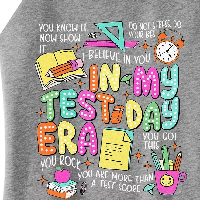 In My Test Day Era Teacher Testing Day Women’s Perfect Tri Rocker Tank