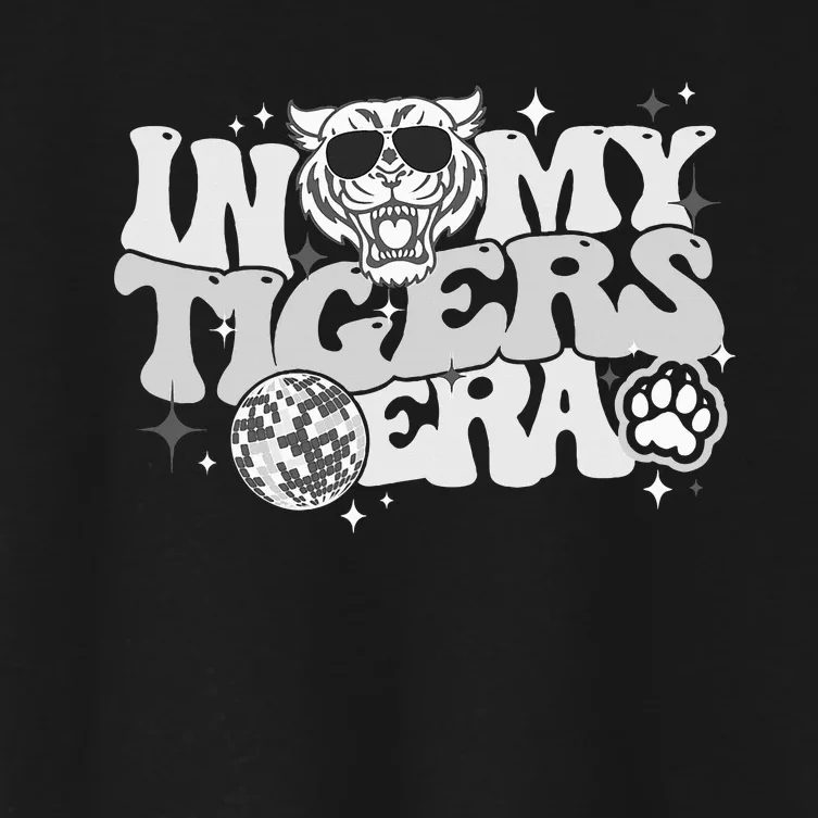 In My Tigers Era Back To School Mascot Spirit Game Women's Crop Top Tee