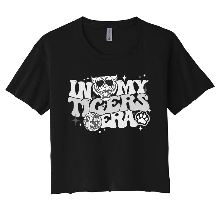 In My Tigers Era Back To School Mascot Spirit Game Women's Crop Top Tee