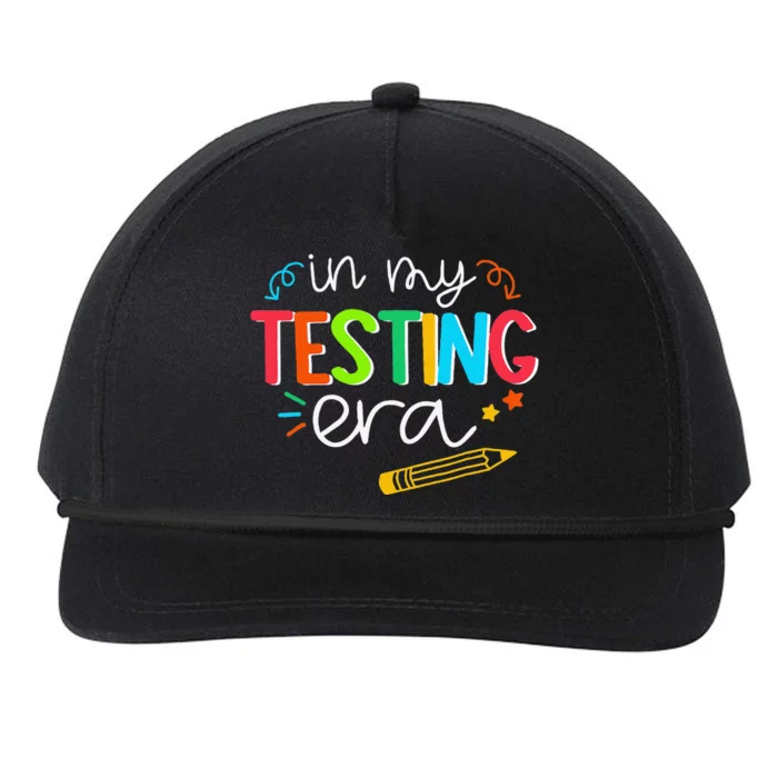 In My Testing Era Motivation Test Day Testing Women Teachers Snapback Five-Panel Rope Hat