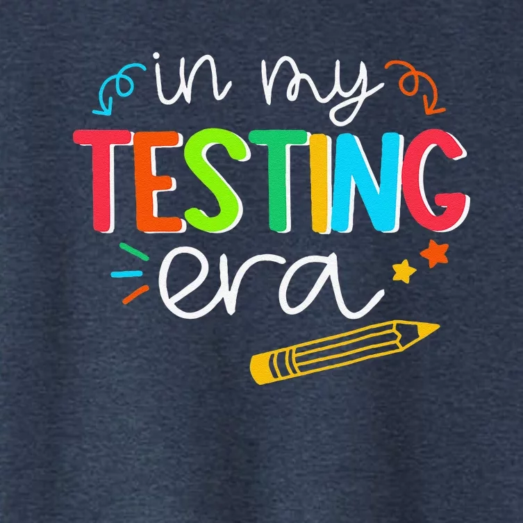 In My Testing Era Motivation Test Day Testing Women Teachers Women's Crop Top Tee