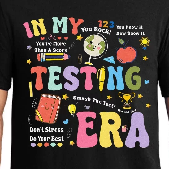 In My Testing Era Motivational Testing Day Funny Teacher Pajama Set