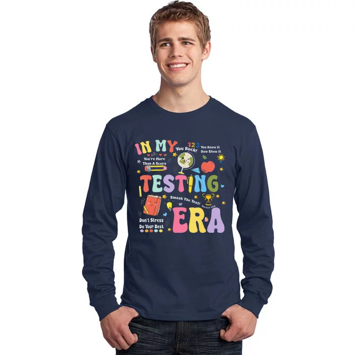 In My Testing Era Motivational Testing Day Funny Teacher Tall Long Sleeve T-Shirt