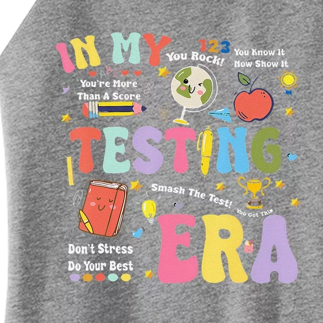 In My Testing Era Motivational Testing Day Funny Teacher Women’s Perfect Tri Rocker Tank