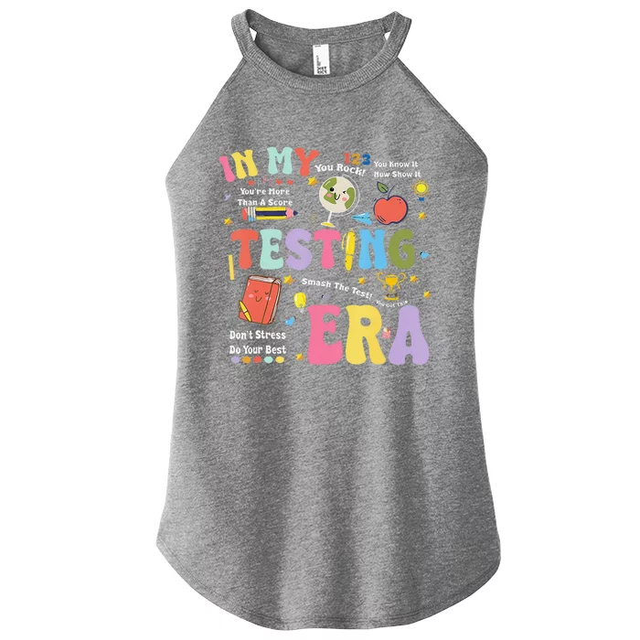 In My Testing Era Motivational Testing Day Funny Teacher Women’s Perfect Tri Rocker Tank