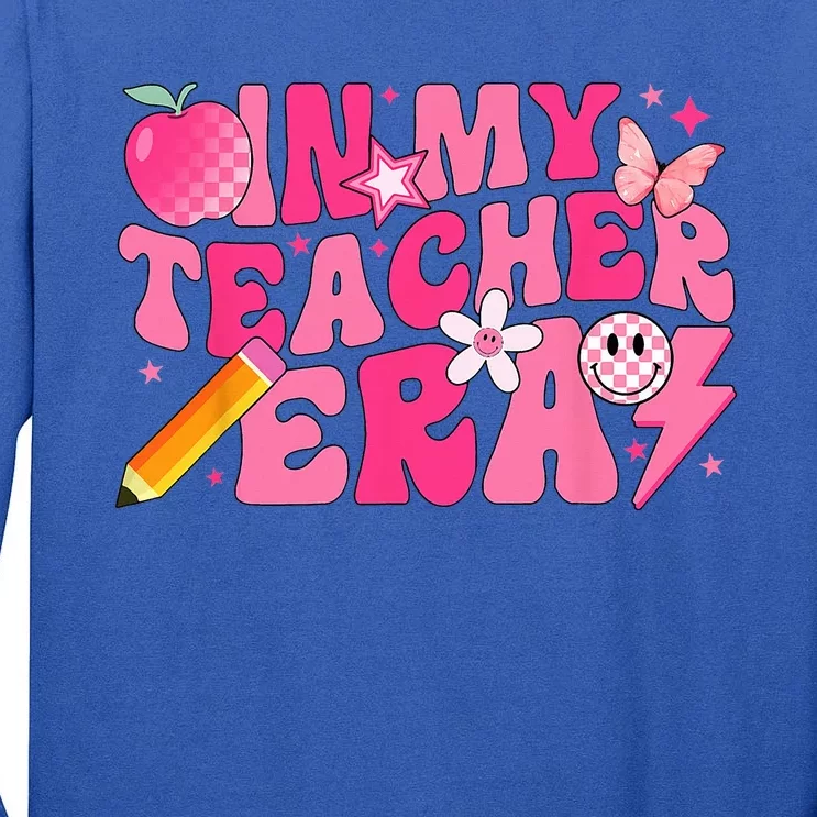 In My Teacher Era Back To School Retro Back To School Retro Tall Long Sleeve T-Shirt