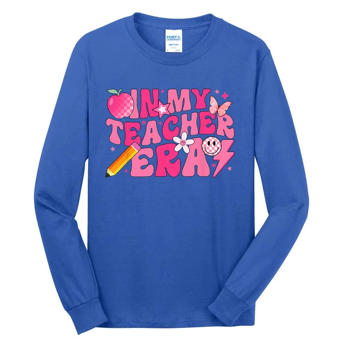 In My Teacher Era Back To School Retro Back To School Retro Tall Long Sleeve T-Shirt