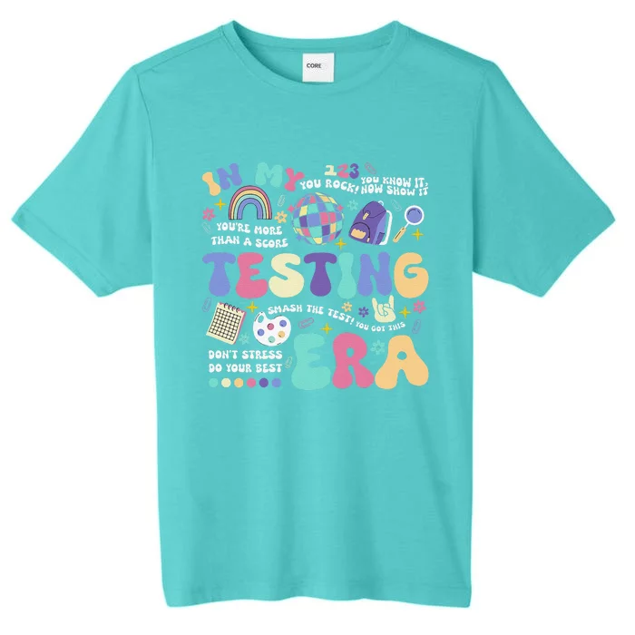 In My Testing Era School Day Teacher Student Rock The Test ChromaSoft Performance T-Shirt